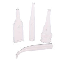 Set De 4 Piezas De Pipas De Vidrio Para Eliminación De Quistes Y Limpieza De Poros Extractor De Vácuo Para El Rostro Color Negro - details 6