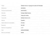 Arkham Horror: el juego de cartas Ed. Revisada Fantasy flight Games - details 1
