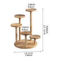 Soporte De Plantas De Madera Para Interior Y Exterior Decorativo Elegante Organizador De Macetas Para Balcones Dormitorios Salones - details 5