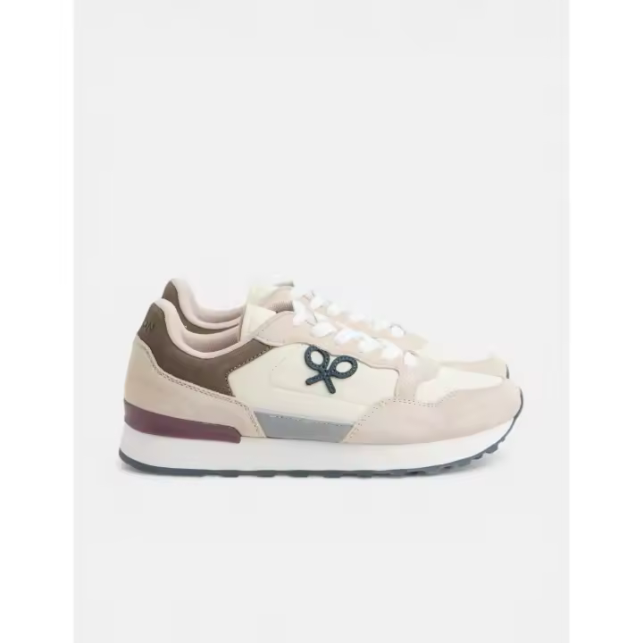 SILBON ZAPATILLAS BEIGE RUNINNG STYLE - 1