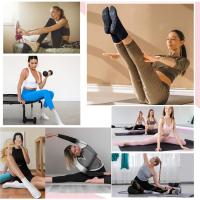 4 Pares De Calcetines De Yoga Para Mujer Color Sólido Antideslizante Para Pilates Y Baile Ballet Altura Media Algodón Polyester - details 4