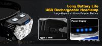 KDULITlampara Frontal De Cabeza Recargable USB Con Sensor De Movimiento Y 9 Leds Potentes Para Camping Pesca Al Aire Libre - details 6