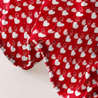 Sábana Ajustada Moderna Y Simple En Color Mate Con Diseño De Corazón Funda De Cama Impresa Para Dormitorio Sin Almohadillas - details 5