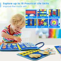 Juguete Montessori De Actividades Sensoriales Para Niños Busy Board Educativo Preescolar Fomenta Los Primeros Habilidades De Aprendizaje Y Motricidad Finas Edad Recomendada 3-6 Años - details 2