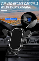 SEAMETAL Soporte De Teléfono Para Coche Universal Clip De Extensión Para Ventilador De Coche Soporte De Mano Libre Para iPhone Samsung Negro - details 6