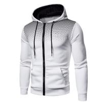 Conjunto De Deporte Para Hombre Con Capucha Y Cierre De Cremallera Estilo Casual Color Sólido Suéter De Poliéster Y Pantalones Para Otoño E Invierno - details 4