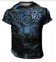 Camiseta De Hombre Con Estampado 3D De León Domineante Verano Casual Animal Pattern Top Harajuku Manga Corto Sobredimensionado Streetwear - details 2
