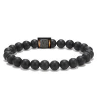 Pulsera De Onix Mate Y Cubo De Lava Para Yoga Y Equilibrio Energético Para Hombres Y Mujeres Joyería Hechicera Natural De Pedrería - details 6