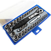 Juego De Herramientas De Torque 38 En 1 Con Llaves Y Destornilladores De 3/8 pulgadas/Metrica Herramienta De Diagonales Para Reparación De Coches Kit De Herramientas Manuales - details 0