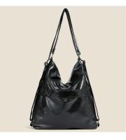 Bolso De Hombro Mujer Multifuncional Con Gran Capacidad Y Diagonal Cómodo Para Viajes Estilo Casual Color Negro Y Marrón Oscuro - details 14