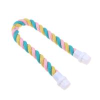 Juguete Para Pájaros Colgante De Algodón Y Correa Colorido Percha Para Masticar Juguete De Cazuela De Aves Juguete De Escalada Para Pájaros - details 11