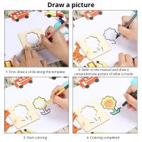 Set De 42 Plantillas De Dibujo DIY En Madera Con Marcas Para Niños Herramienta De Dibujo Para Principiantes - details 5