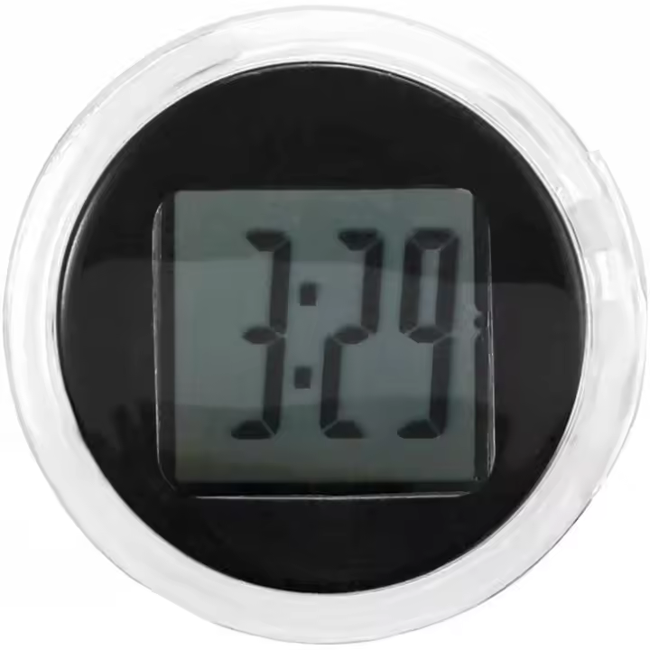 Mini reloj adhesivo impermeable para motocicleta, reloj digital para motocicleta y automóvil (2 piezas) - 1