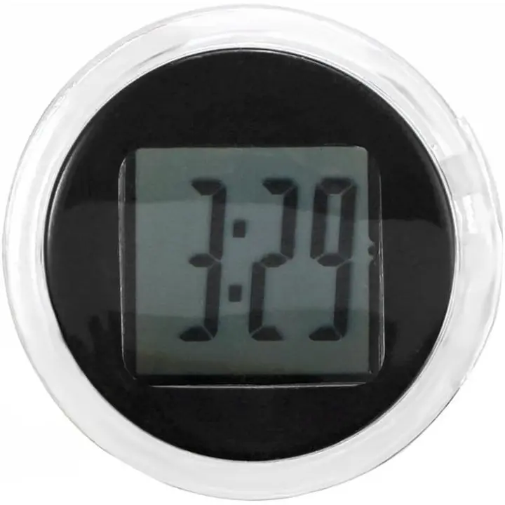 Mini reloj adhesivo impermeable para motocicleta, reloj digital para motocicleta y automóvil (2 piezas) - 1