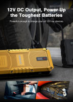 Arrancador de batería de coche multifuncional, bomba de aire de 26800mAh,GOOLOO GP4000 PRO Jump Starter, Power Bank de , Pico de 4000A, Salida de CC de 15V 10A, LED Blanco de 1W, Diesel de 10L - details 9