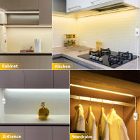 Tira De LED COB 5V USB Dimmable Con Interruptor Táctil Para Iluminación De Armarios De Cocina 1/2/3/5M Blanco/Cálido Blanco - details 7