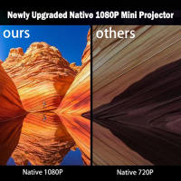 Proyector De LED HD Portátil 4K 1280x720P Android Para Cine En Casa Con Altavoz Integrado Y Salida HDMI USB Mini Proyector De Películas - details 5