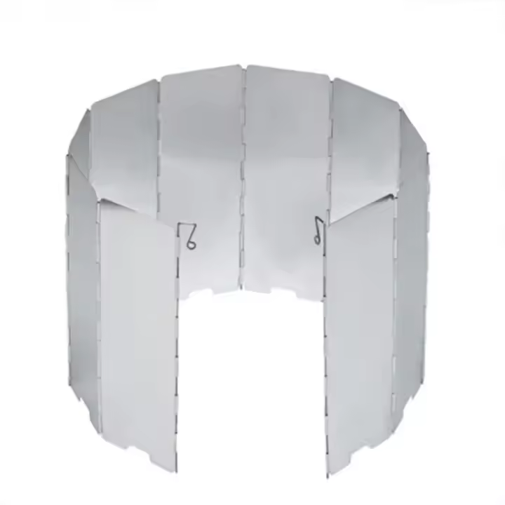Escudo De Viento Plegable Ultraligero Para Camping Y Estufas De Gas Con 10 Platos Dobles Defensores De Viento Para Cocinas Portátiles - 1
