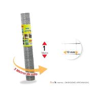 LILI HOME Malla Electrosoldada Galvanizada 1.5m x 5m Disponible en dos tamaños de cuadraditos (13 x 13 mm y 25 x 25 mm), lo que permite elegir la opción más adecuada para tus necesidades específicas. Fabricada en acero galvanizado, esta malla ofrece una e - details 6