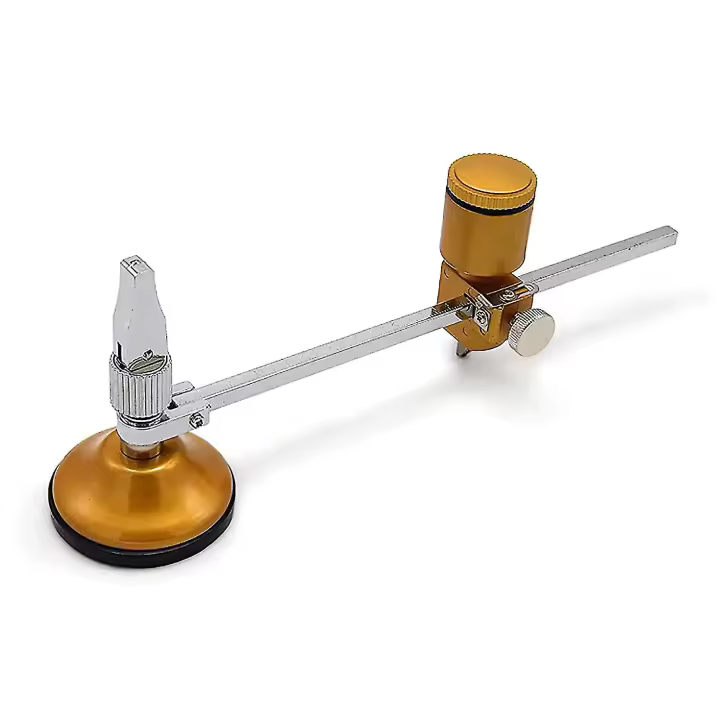 Cortador de agujero de vidrio 600mm cortador de vidrio circular cortador de brújula para cortar círculos ajustable con escala cortador de vidrio de diamante conjunto de herramientas - 1