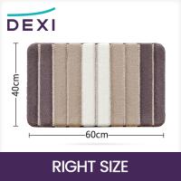 Alfombra Baño Antideslizante,Alfombrilla de Baño Absorbente,Alfombra De Baño Lavable a Máquina con Microfibras Suaves de Agua para Bañera,Ducha y Baño (40 x 60 cm,Beige) - details 0
