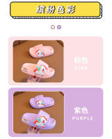 Zapatillas De Verano Para Niñas Con Diseño De Unicornio Antideslizantes Y Suela Gruesa Para El Hogar Y Baño Tallas 2-8 Años - details 5