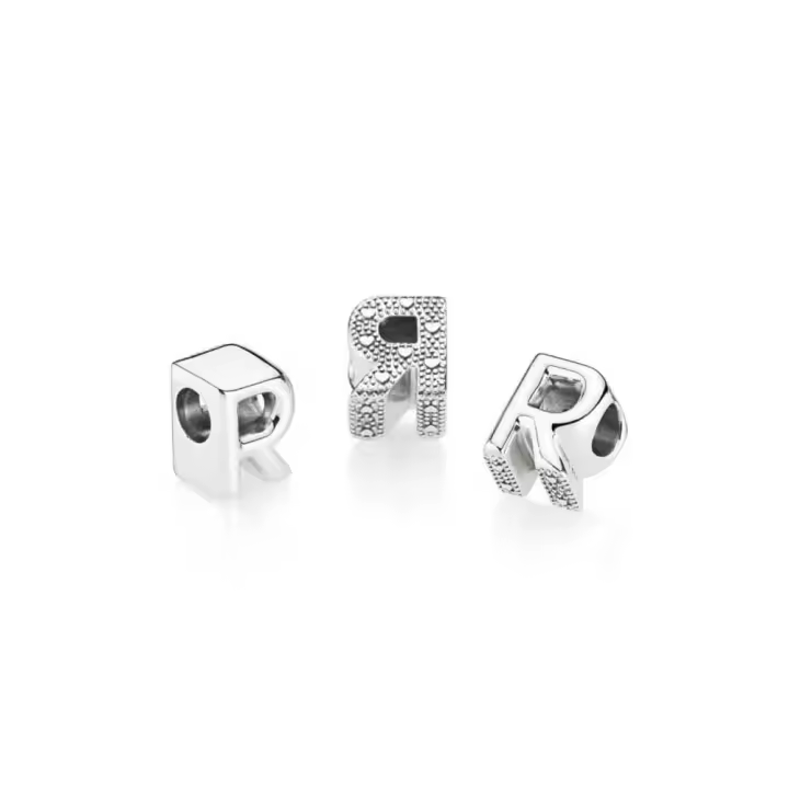 Charm Pandora de Plata Inicial Letra R - Joyería Mujer - 1