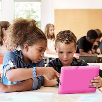 Tableta infantil Q88 rosa de 7 pulgadas con cuatro núcleos - Procesador A33 de 1,2 GHz + 512 MB + 8 GB de memoria / Android 4.4 / WiFi / Batería de 2800 mAh / Admite expansión de 32 GB / Pantalla HD - details 9