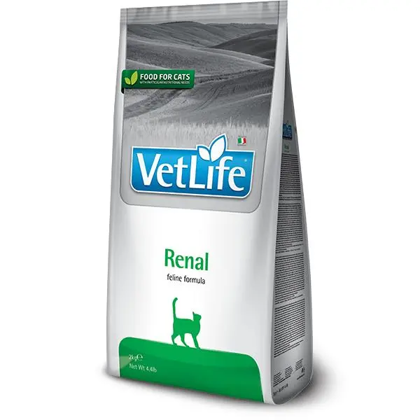 FARMINA VET LIFE CAT RENAL 400gr / alimento dietético completo para gatos, indicado para el apoyo de la función renal en caso de insuficiencia renal crónica o temporal. - 1