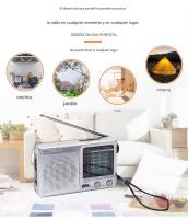 Radio AM/FM/SW portátil operado compatible con interior, exterior y Uso DE EMERGENCIA - details 4