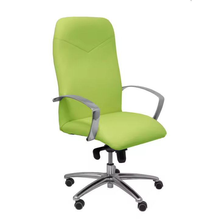 Piqueras Y Crespo Sillón de Dirección Ergonómico Regulable en Altura con Mecanismo Basculante y Tapicería en Similpiel Pistacho - 1