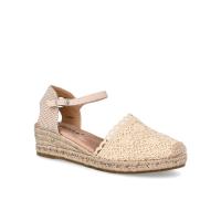 Alpargatas de mujer AMARPIES ACX26482 VALENCIANA YUTE 3 CUERDAS CROCHE BEIGE 32585 24V - details 0