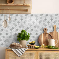 Pegatina De Pared 3D Falsa Drip Tile Autoadhesiva Kuujojo Para Cocina Sala De Estar Y Baño Fácil De Quitar Tamaño 12x12 Pulgadas - details 5