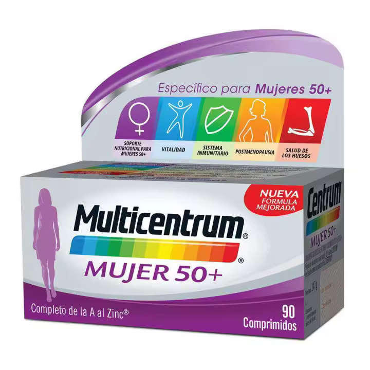 Multicentrum Mujer +50 90 Comprimidos - 1