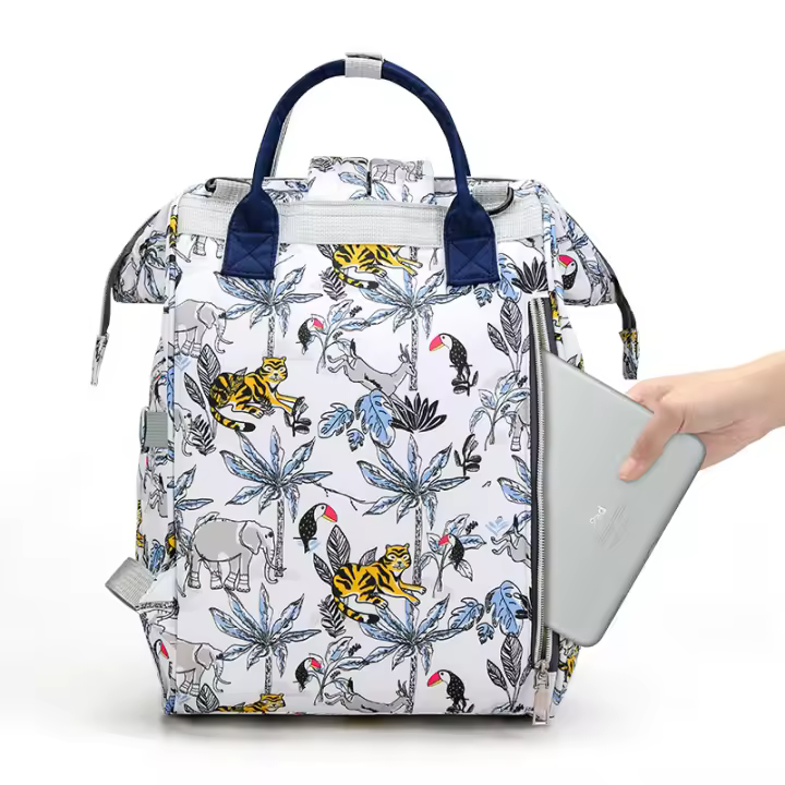 Mommy bag, large capacity backpack, fashionable mother-to-be, multifunctional mother-baby bag Wxxbd - 1