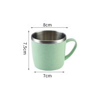 Vaso De Acero Inoxidable Para Bebidas Té Y Café Resistente Al Calor Y Caídas Vaso Pequeño Para Agua Elemento De Trigo De La Casa - details 7