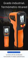 Termómetro Digital Infrarrojo No Contacto Con Luz Alarmante Medidor De Temperatura Láser Pyrometer Imager Higrómetro Para Industrial - details 0