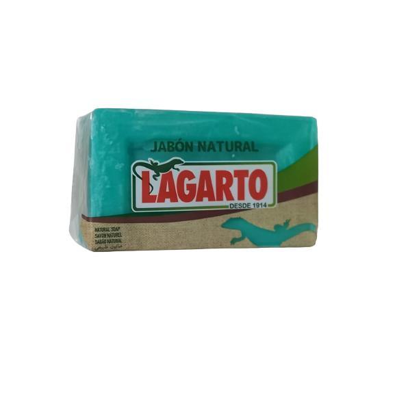 LAGARTO jabón pastilla natural verde 250 gr - CAJA 48 unidades