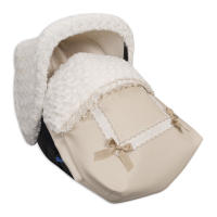 SACO UNIVERSAL BABYLINE GRUPO 0 O PORTABEBÉ DE LA COLECCIÓN LEATHER + CAPOTA + CUBREARNÉS - details 1