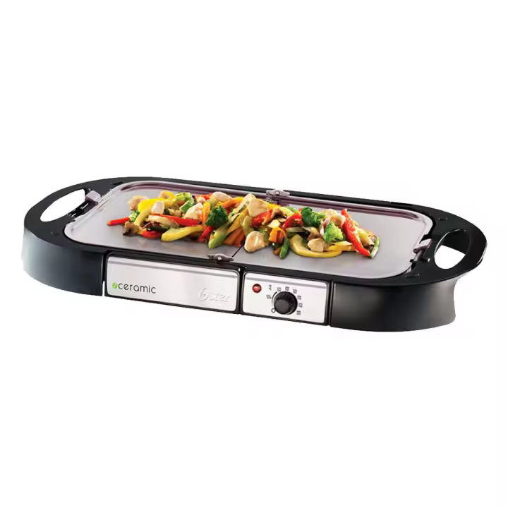 PLANCHA DE ASAR PLEGABLE OSTER CKSTGR3008 220V BIOCERAMIC - 1