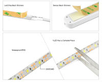 Tira De Luz LED Con Sensor De Movimiento PIR 60LEDs/m 2835SMD Para Iluminación De Armario Cajón Escaleras Bajo La Cama No Externa Certificación Epistar - details 3