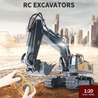Excavadora RC 1/20 2.4GHz 11CH Vehículo De Construcción Para Niños Juguete Educativo Con Luz Y Música Control Remoto a Distancia De 30m ABS Li-battery - details 9