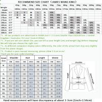 Traje Tres Piezas De Calidad Alta Con Rayas Y Color Sólido Estilo Coreano Traje Slim-fit Con Chaleco Y Pantalones Para Hombres - details 0