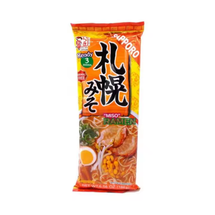 Ramen Instantáneos Sapporo Miso Ramen (ITSUKI) 186g 2 raciones Auténtico sabor Japonés - 1