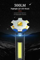 Linterna USB Recargable UV 4 En 1 (UV/LED/COB) Multifuncional Mini Con Fuente De Luz LED 4 Indicadores Y Clip De Bolígrafo - details 23