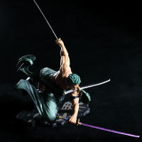 Figura De Acción Anime One Piece 10cm Roronoa Zoro Triple Hoja Sa-Maximum PVC Colección Modelo Juguetes Muñeca Regalo Para Niños - details 1