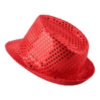 Gorro De Jazz Para Hombres Y Mujeres Decorado Con Lentejuelas Para Performance En Escenario Fiesta Y Vacaciones Material De Poliéster - details 12