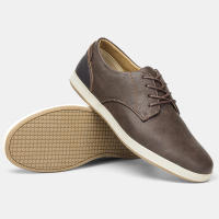 Zapatos Casuales De Cuero Para Hombre 7-13 Moda Cómodos 2024 Marca Suela De Goma Antideslizante Talla Verdadera - details 8