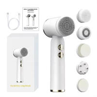 Cepillo De Limpieza Facial Eléctrico Portátil LED Silicone Eliminador De Quistes Y Acné Impermeable Con Tecnología Sonic Para Limpieza Profunda De Poros - details 7