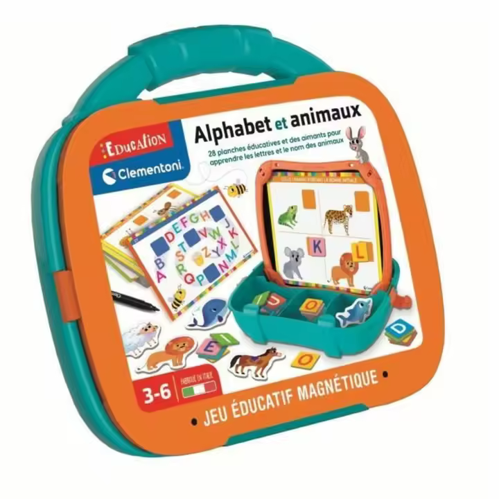Juego de Mesa Clementoni Magnetic Letters & Animals Case (FR) - 1